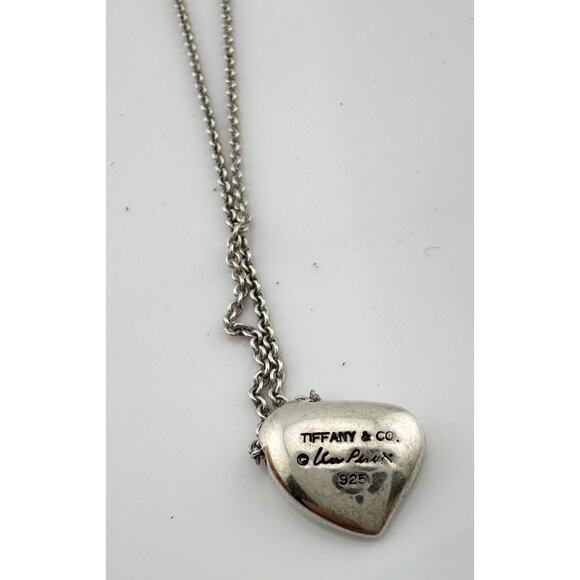 Tiffany & Co Elsa Peretti Whole Heart Necklace in Sterling Silver - Picture 6 of 9